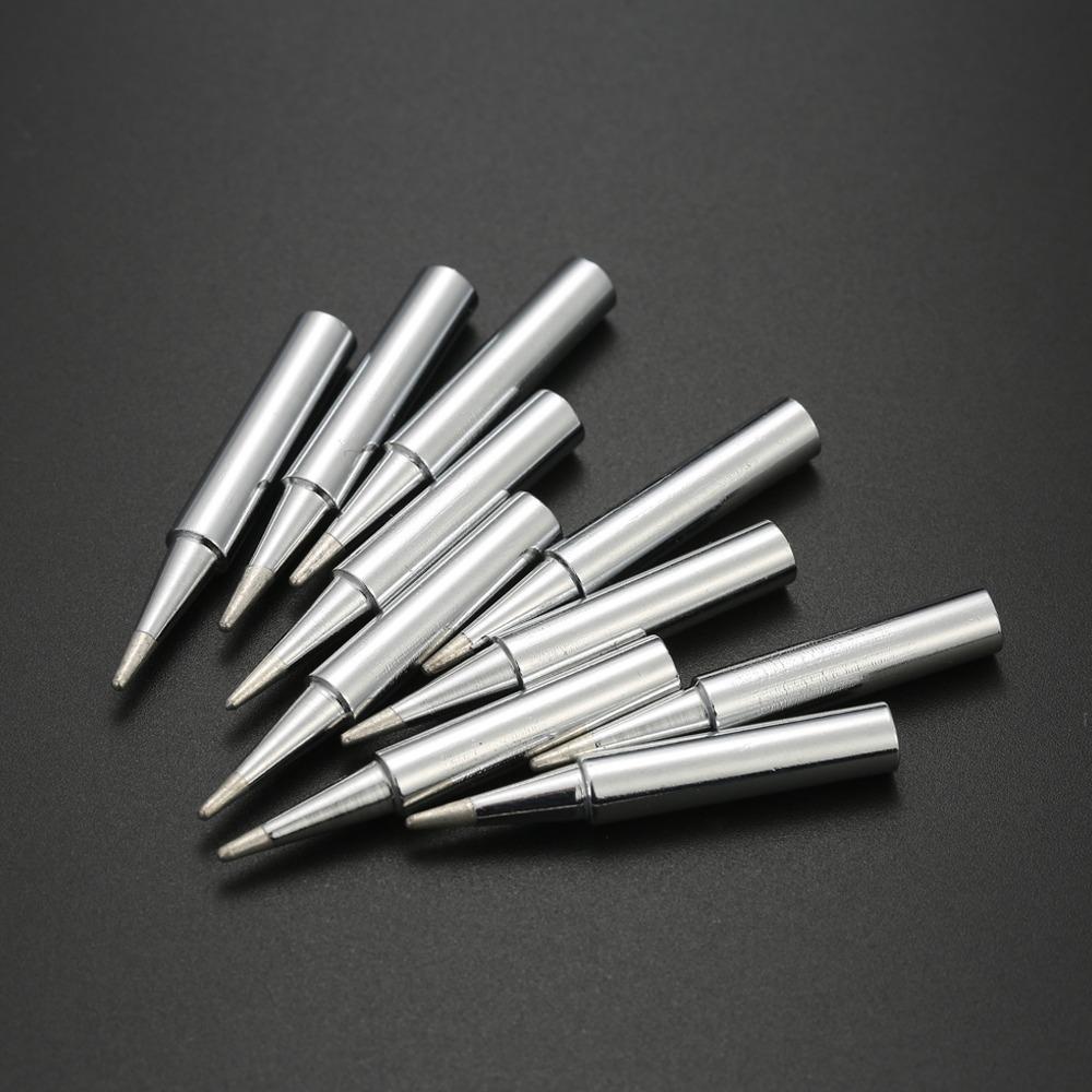 10PCS Silver Soldering Iron Tips 900M-T Series 900M Soldering Tips For DIY Projects