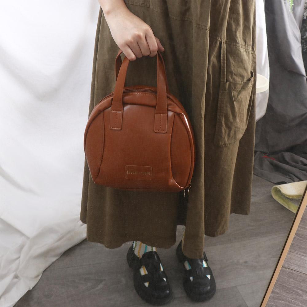Fashion Zipper PU Leather Cosmetic Bag Handbag Shell Bag Makeup Pouch Bag Makeup Tote Korean Style Travel Wash Bag Female/Girls
