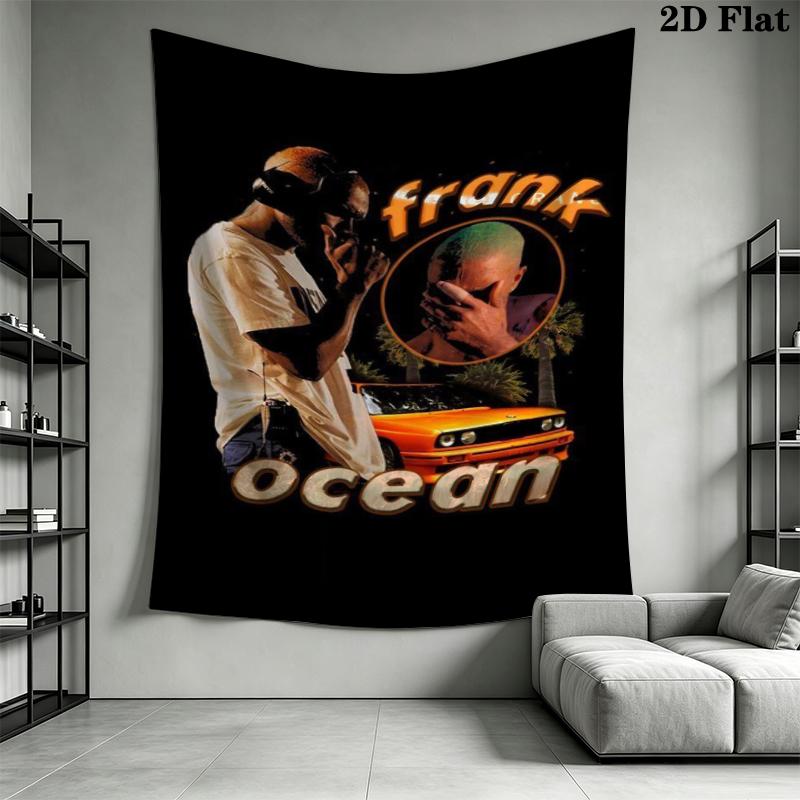 Frank Ocean Wandteppich Ästhetischer Wandbehang Bedruckte Stoffdecke Dekorative Wandteppiche für Schlafzimmer Wohnzimmer Heimdekoration