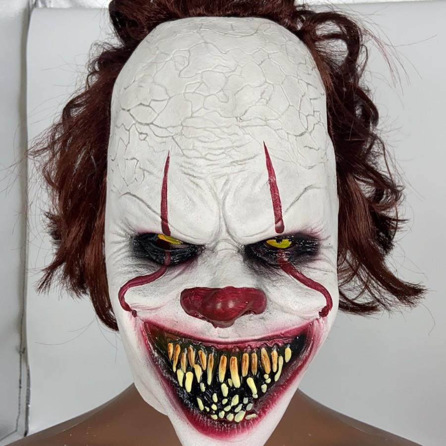 Jingle Jangle Demon Clown Mask - Halloween Ghost Face Headgear