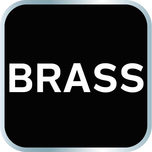 Wire brush, brass wire, 5x11 rows