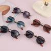 Trendy Metal Round Frame Sunglasses: Unisex Fashionable Anti-UV Eyewear
