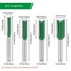 4Pieces 1/4Inch Shank Milling Cutters Suitable for Desktop and Handheld Routers Ideal for Edges Trimming Operations