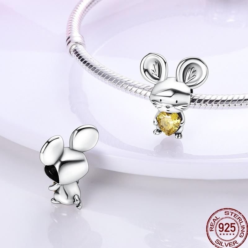 Copper Pet Animal Series Puppy And Kitten Cute Pet Lovely Charm Beads Suitable For 3Mm Original Bracelet Diy