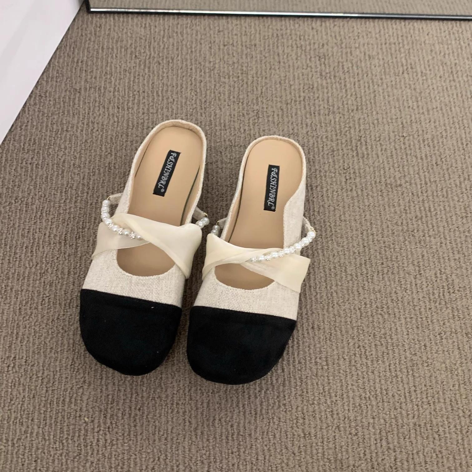 

Французские туфли на плоской подошве с ароматом сумочки, полутапочки, женская обувь, новый летний вечерний бриз, туфли Мэри Джейн 40 абрикосовый