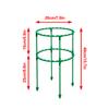 Plant Support Ring Stakes Small Plant Support Ring for Garden Outdoor Potted Plants Green
