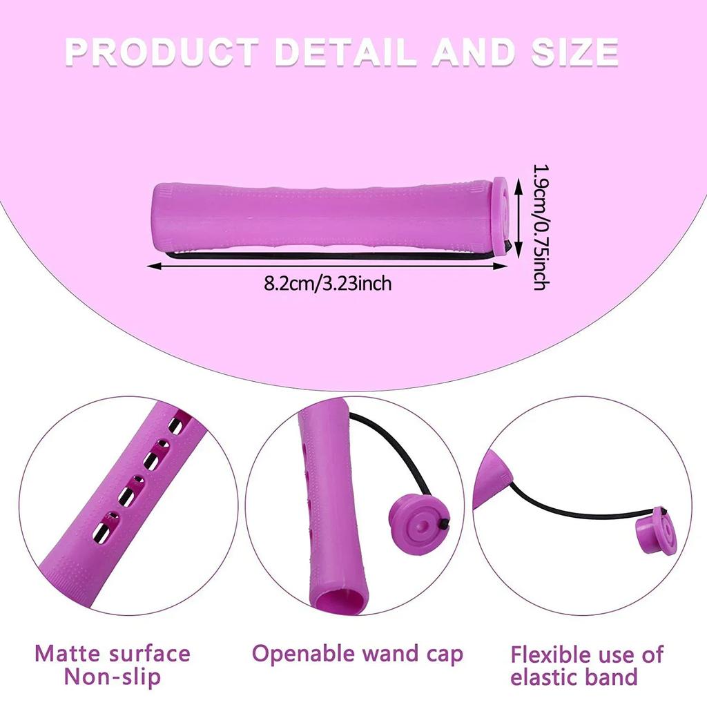 10pcs Hair Curlers Perm Rods Heatless Short Cold Wave Rods Hair Curler Perming Rods Hair Curling Rollers Curling Hair Rollers