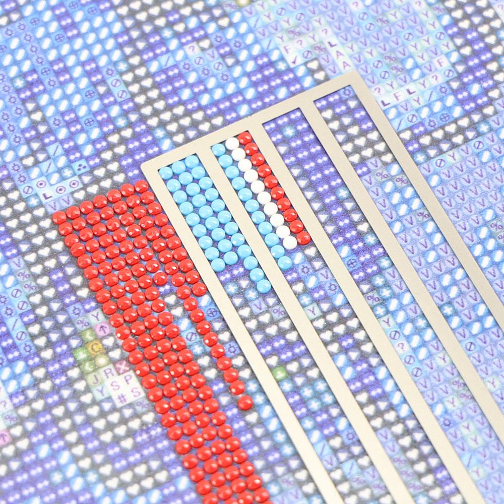 2pcs Stainless Steel Diamond Painting Auxiliary Tool Ruler And 1pc Plastic Diamond Painting Corrector For Diamond Art