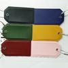 Double-Sided Leather Luggage Tag with Signature Paper Insert