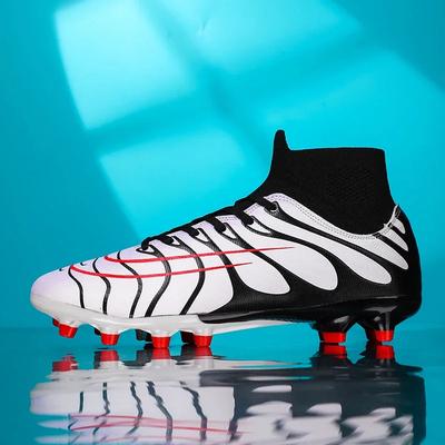 Men Football Boots Breathable TF/FG Sport Soccer Shoes Outdoor Training Shoes Comfortable Indoor High Ankle Outdoor Wholesale