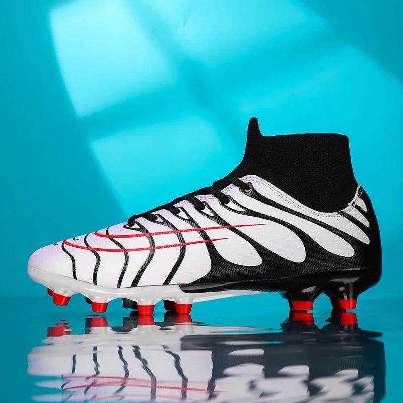 Herren Fußballschuhe Atmungsaktiv TF/FG Sport Fußballschuhe Outdoor Trainingsschuhe Bequem Indoor Hoher Knöchel Outdoor Großhandel