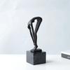 Artigianato in Metallo Figura di Movimento Creativa Sportivo di Immersione Scultura Astratta Nuotatore Statuetta Metallica Decorazione per la Casa