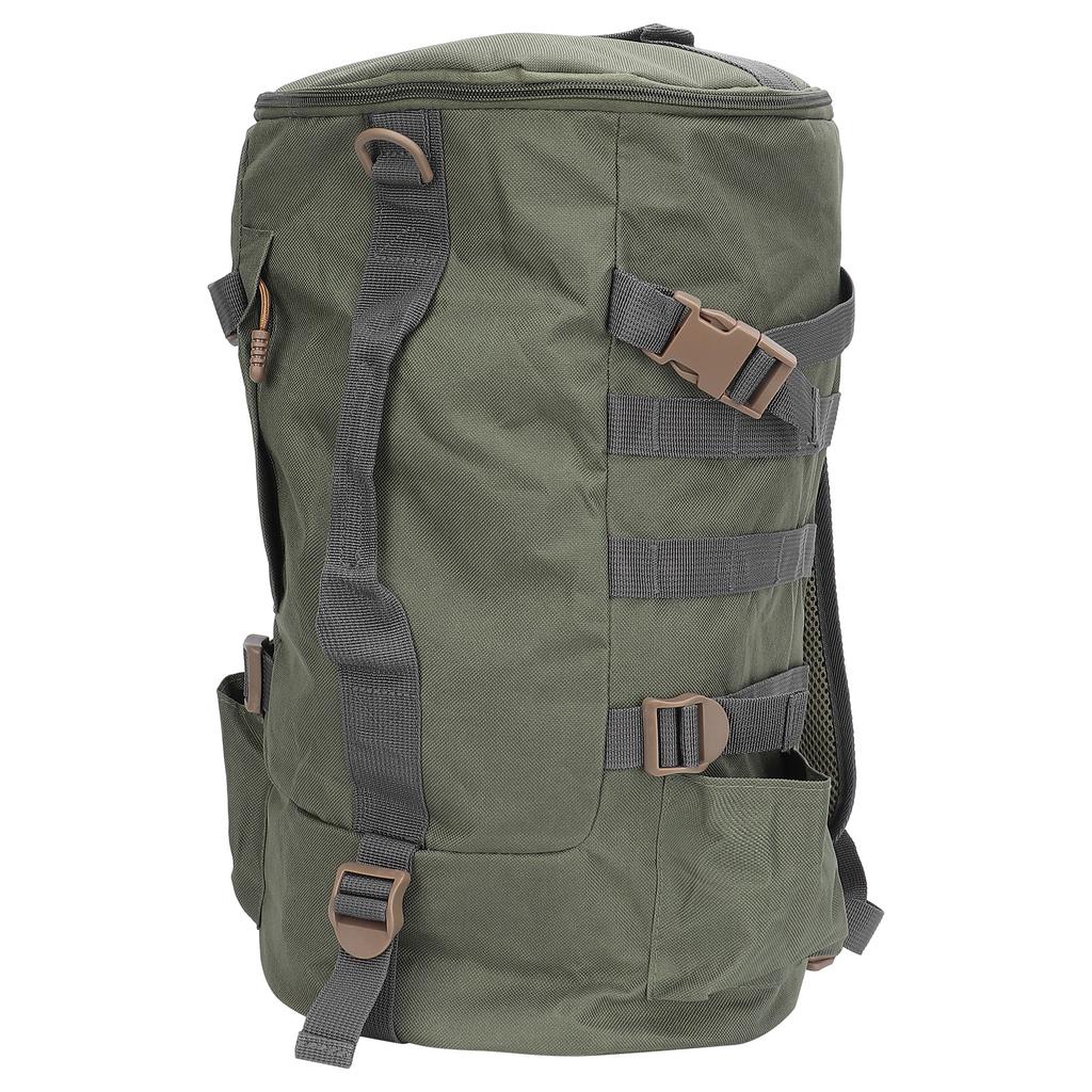 Fishing Bag Folding Cylindrical Large Capacity Fishing Tackle Backpack Travel Storage BagsMilitary