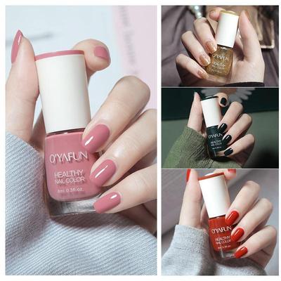 Nail Art Rasgável Secagem Rápida Sem Lâmpada Esmalte Glitter Lantejoulas Matte Impermeável Esmalte Não Assado LM