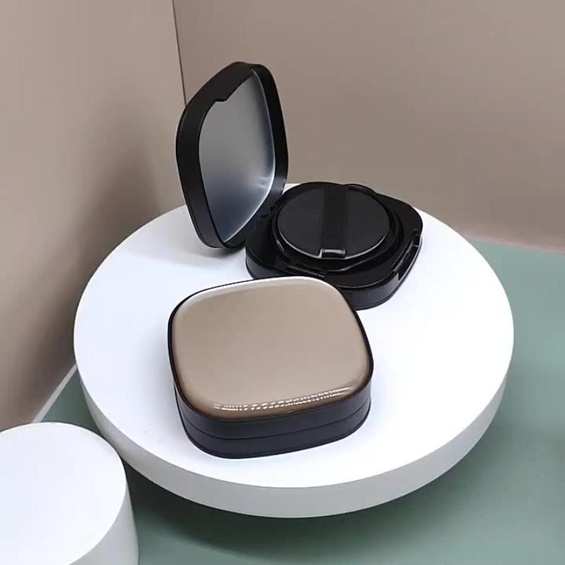 1Pcs Empty Air Cushion Case With Mirror And Sponge Puff Refillable Bb Cream Container For Diy Makeup Travel Use