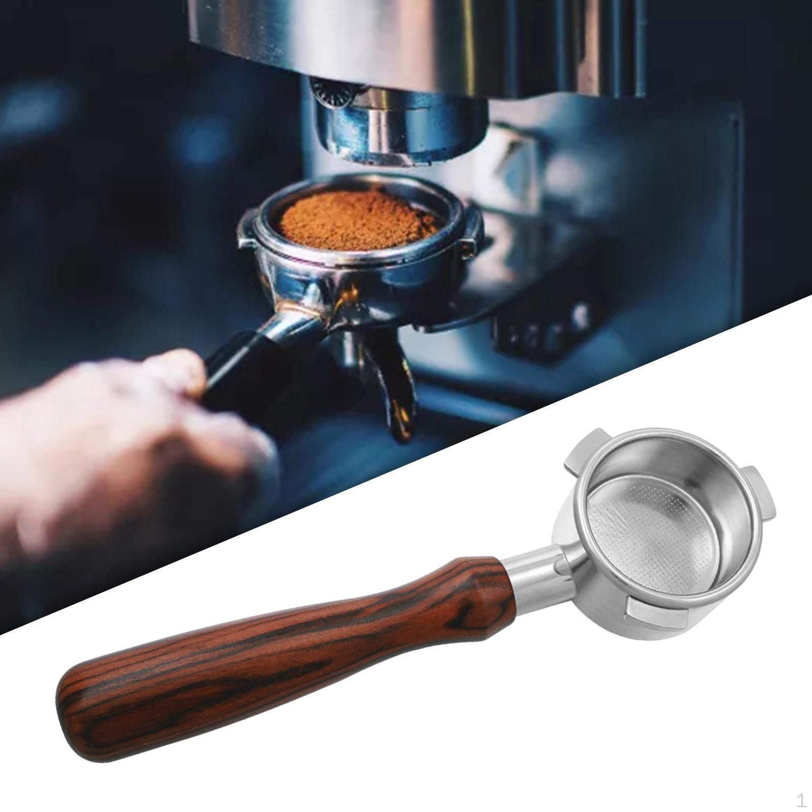 Бездонный портафильтр для кофе с корзиной из нержавеющей стали Удобный инструмент-аксессуар для начинающих 54mm