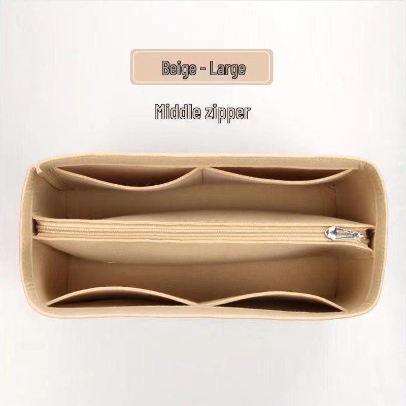 Custom Felt Cosmetic Bag Storage Organizer with Divider