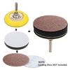 Yakamoz 2 Pack 3-Inch Hook And Loop Sanding Backing Pad With 1/4 Inch Shank And Soft Foam Layer Buffering Pad Polishing Tool Kit For Drill Air Die