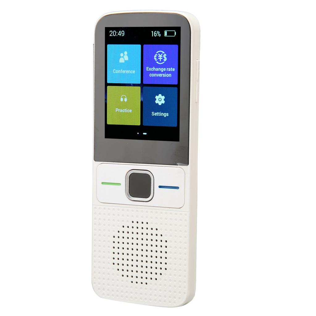 AI Voice Translator WiFi Intelligent Simultaneous Translation Noise Reduction 2.4 Inch Touchscreen Language Translator