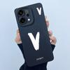 For OPPO Reno14 Pro 5G Cover Case Lucky Initial Letter Couple Silicone Soft Matte Phone Bumper for Oppo Reno 14 Pro 5G Casing
