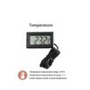 Mini Digitales LCD Thermometer mit Metallsonde Heim Innen Außen Temperaturdetektor