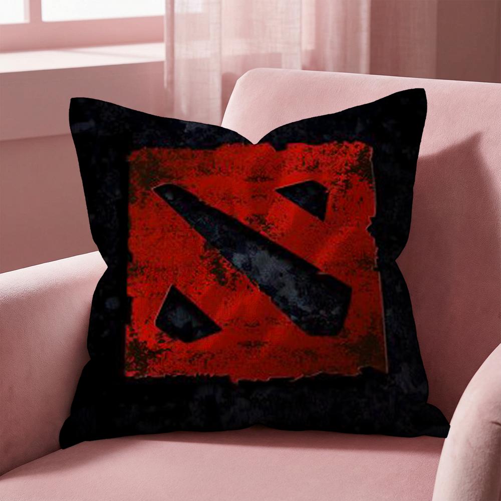 Game Cool D-Dota2 Cushion Cover Multi-Scene Pillow Cover for Home & Car - Reversible, Soft & Durable for Daily Use