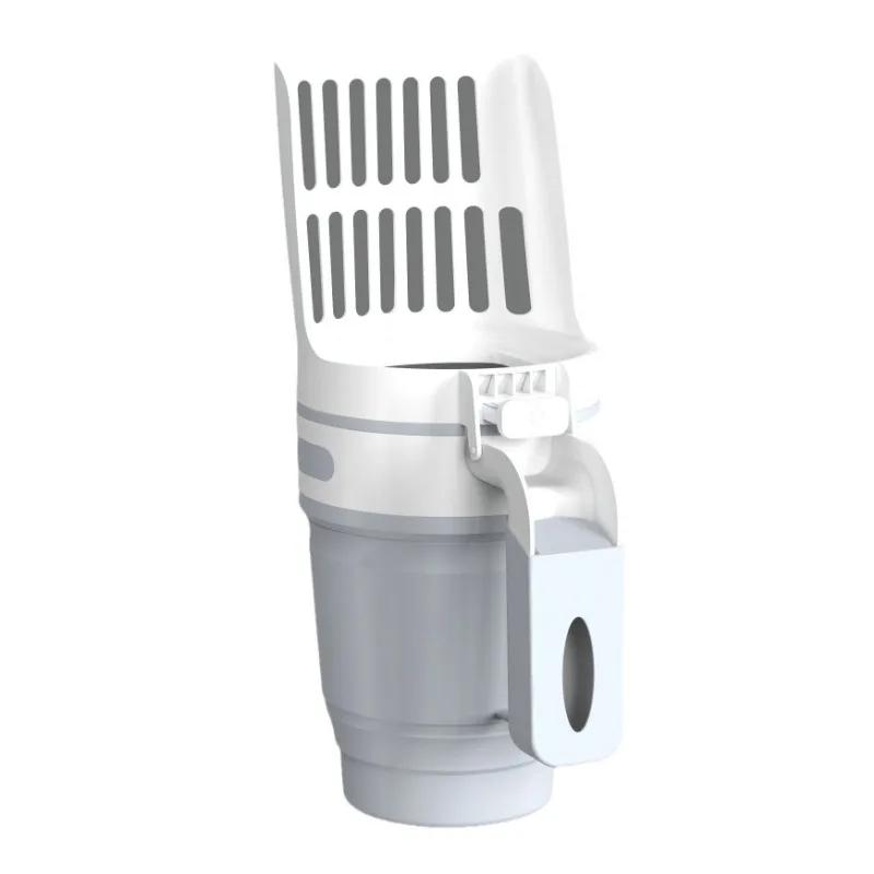 

Модернизируйте широкий совок для кошачьего туалета с мешками для наполнения, большой самоочищающийся лоток для кошачьих отходов, система для сбора кошачьих отходов, товары для животных 17.5x11.5x29cm серый