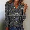 Women S Long Sleeve V Neck Sequined Pullover T Shirt