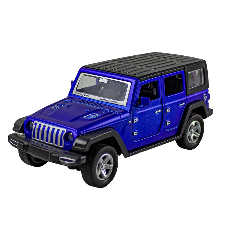 1/36 Scale Alloy JEEPS Wrangler Car Model Simulation Off-road Vehicle Pull Back Car Decoration Ornaments Collection Toys For Children