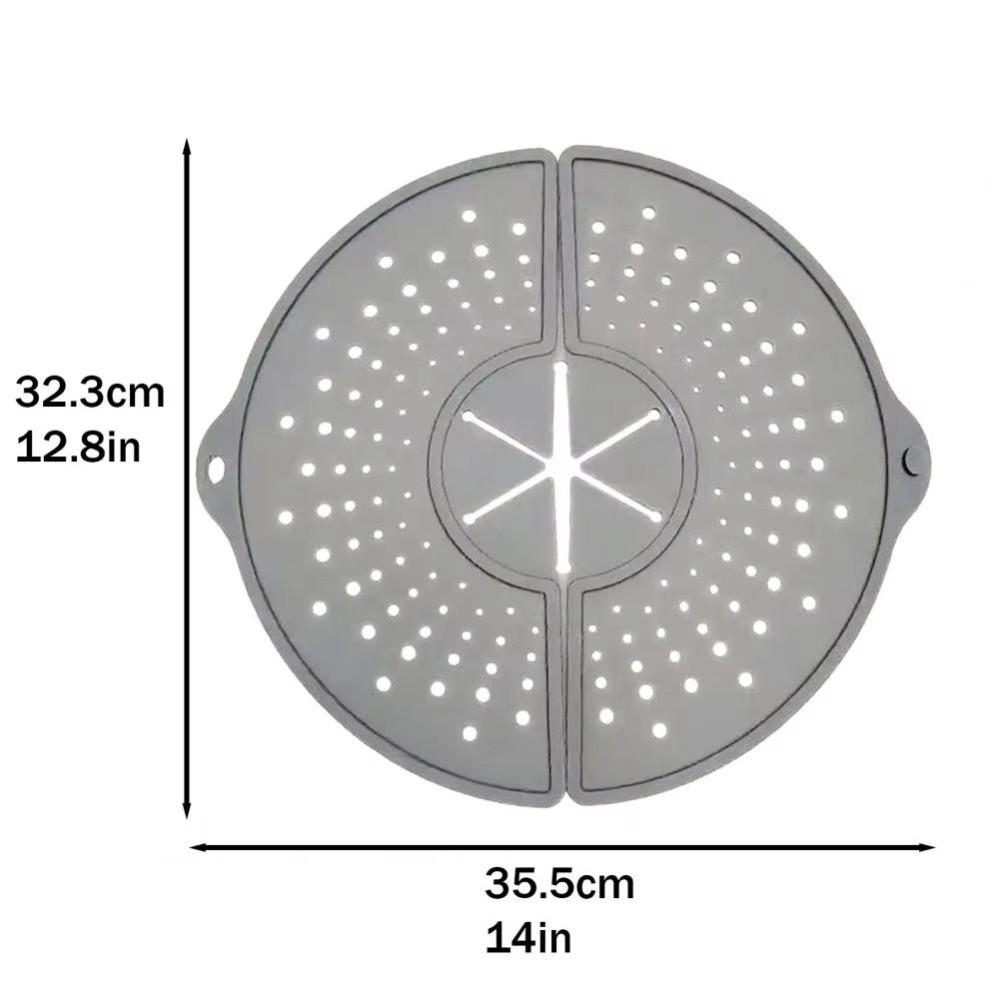 Food Grade Splatter Cover Foldable Silicone Splatter Shield Oil Splatter Guard Cutlet Cooking