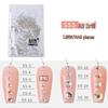 1440-Piece Nail Art Rhinestone Set: Clear, White, AB-Color, Flat-Back, Small & Large for Shiny Nail Decorations.