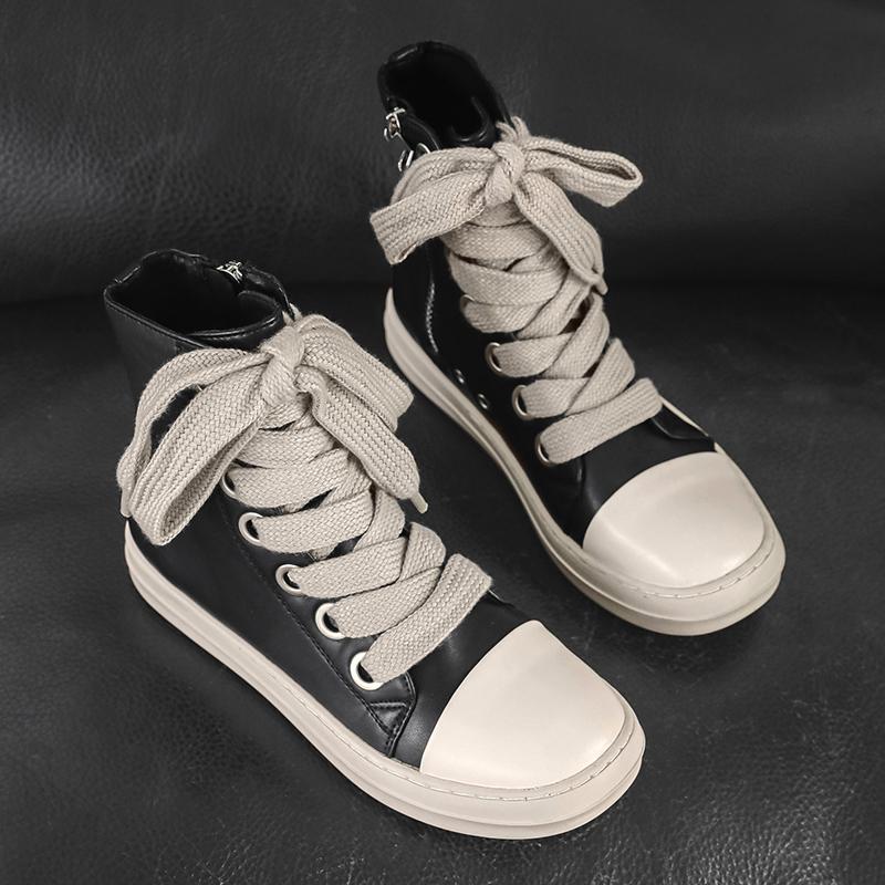 TUINANLE Δερμάτινα Ανδρικά Παπούτσια από Καμβά Φθινοπωρινά Ψηλοτάκουνα Casual Παπούτσια για Άνδρες Αντιολισθητικά Γυναικεία Αθλητικά Παπούτσια Πεζοπορίας Οδήγησης