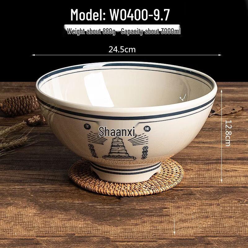 

Abay Shaanxi Style Ceramic Noodle & Soup Bowl