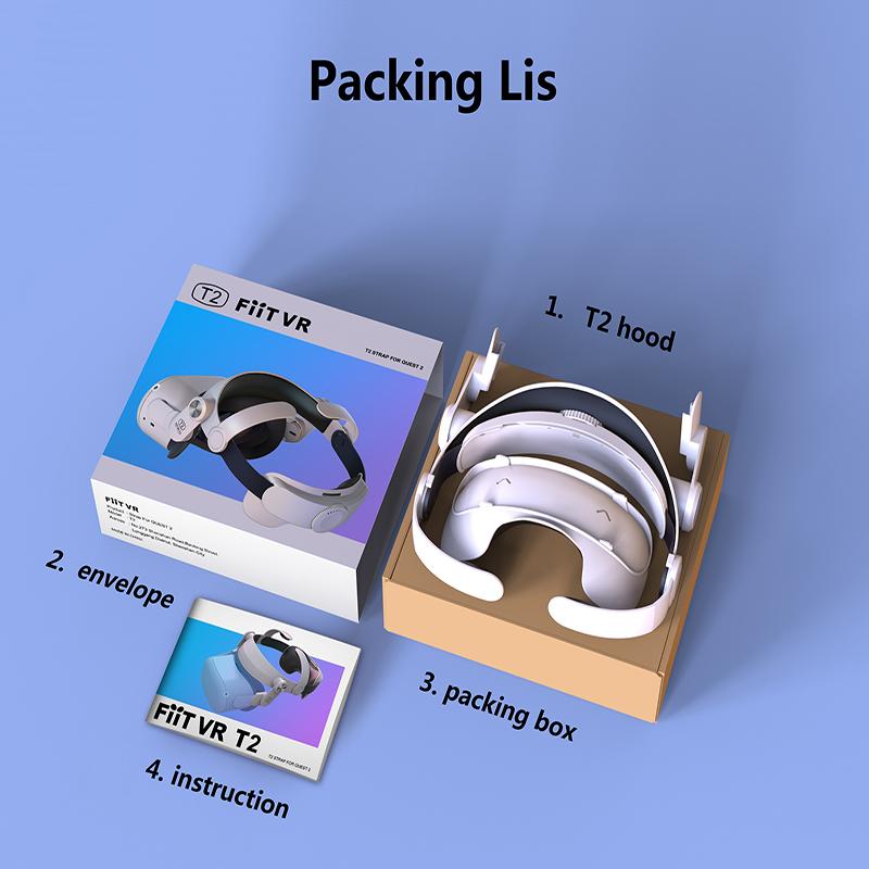 

Регулируемый ремешок на голову Elite для Oculus Quest 2, складной дизайн, сбалансированный дизайн, улучшенный комфорт для аксессуаров Oculus Quest 2 Vr T2 Strap