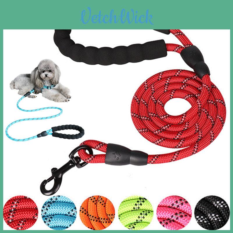 Durable 5ft Reflective Dog Leash With Padded Handle For Big And Small Breeds