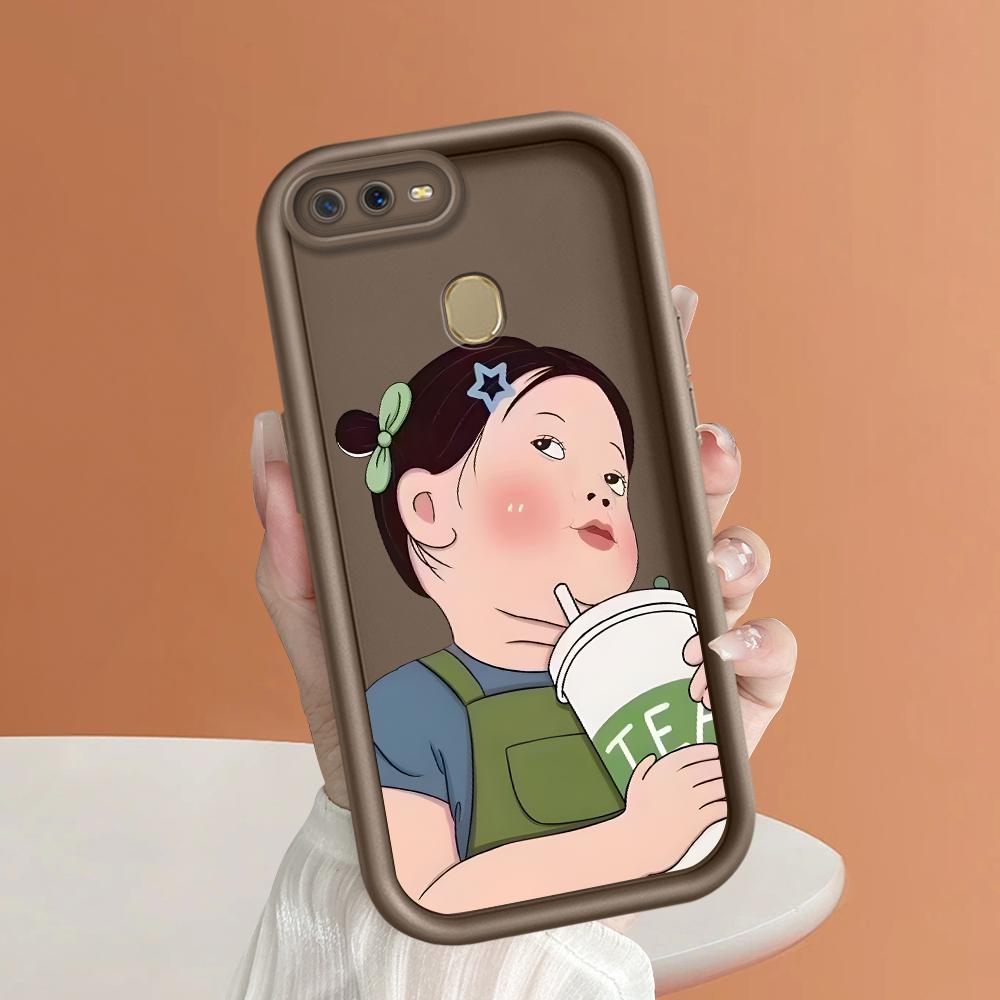 Coque de protection antichoc en silicone souple avec motif de dessin animé pour appareil photo OPPO Reno Realme OnePlus