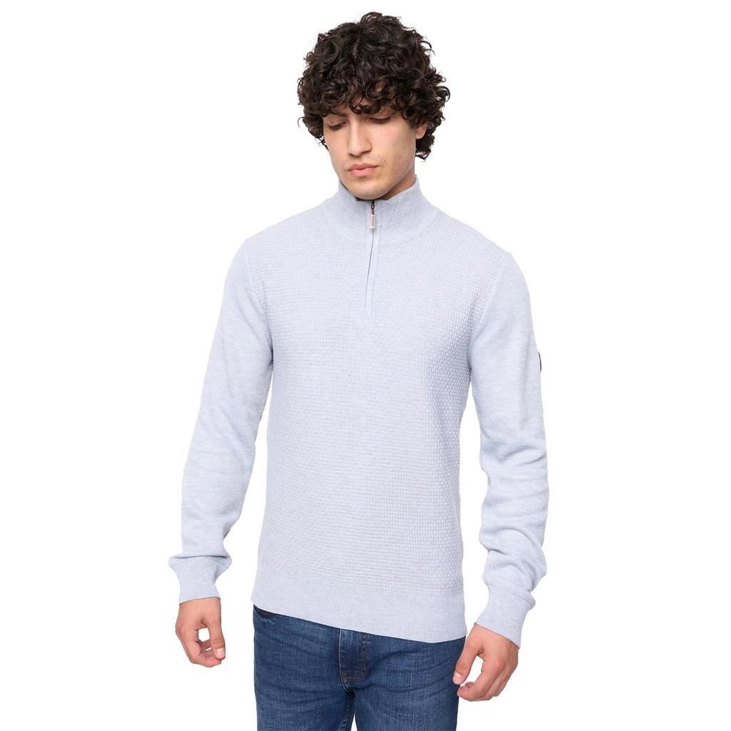 Bewley & Ritch Män Seymour Stickad Tratthals Pullover