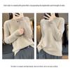 Women's Solid Color Wool Knit Sweater: Round Neck, Cashmere, Jacquard, Autumn/Winter Pullover