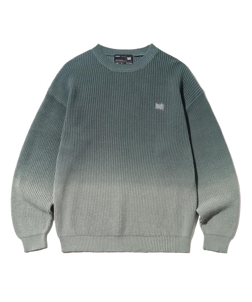 BROWNBREATH Tag Pigment Knit - Gray