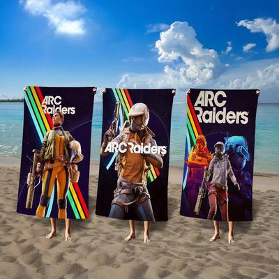 Game A-arc Raiders Bath Towel Microfiber Soft Water Absorbing Breathable For Girl Kids Decorative Cartoon Beach Towel