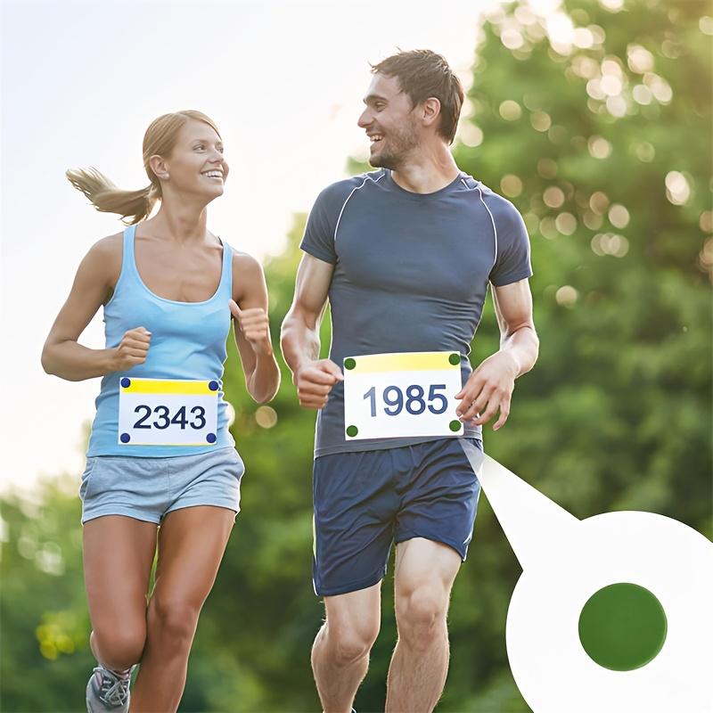 4Pcs Race Bib Holders Colorful Round Durable Build Marathon Running Number Fix Clips Triathlon Cycling Accessories