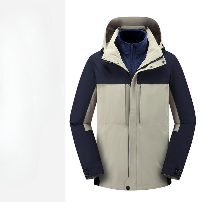 New Style Three-in-one Jacket, Autumn and Winter Detachable Storage Jacket, Rain Outdoor Mountaineering Jacket
