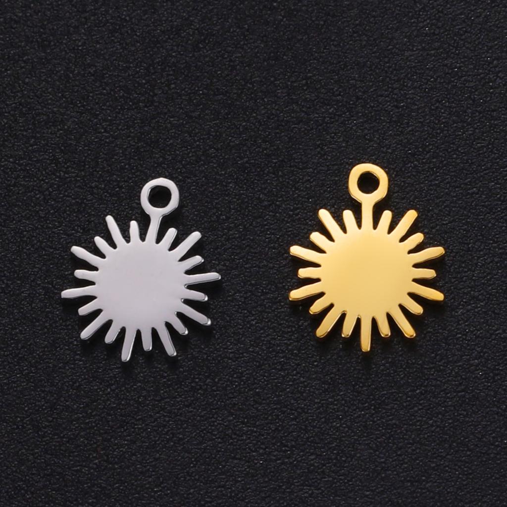 Teamer 5pcs/lot Stainless Steel Charms for Jewelry Making Bear Leaves Stars Pendant Mini Charm Bracelet DIY Accessories Hot Sale