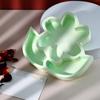 Flexible Sturdy Silicone Epoxy Resin Castes Mold Flower Shaped Tray Dishes Molds for Craft and Home Decoration