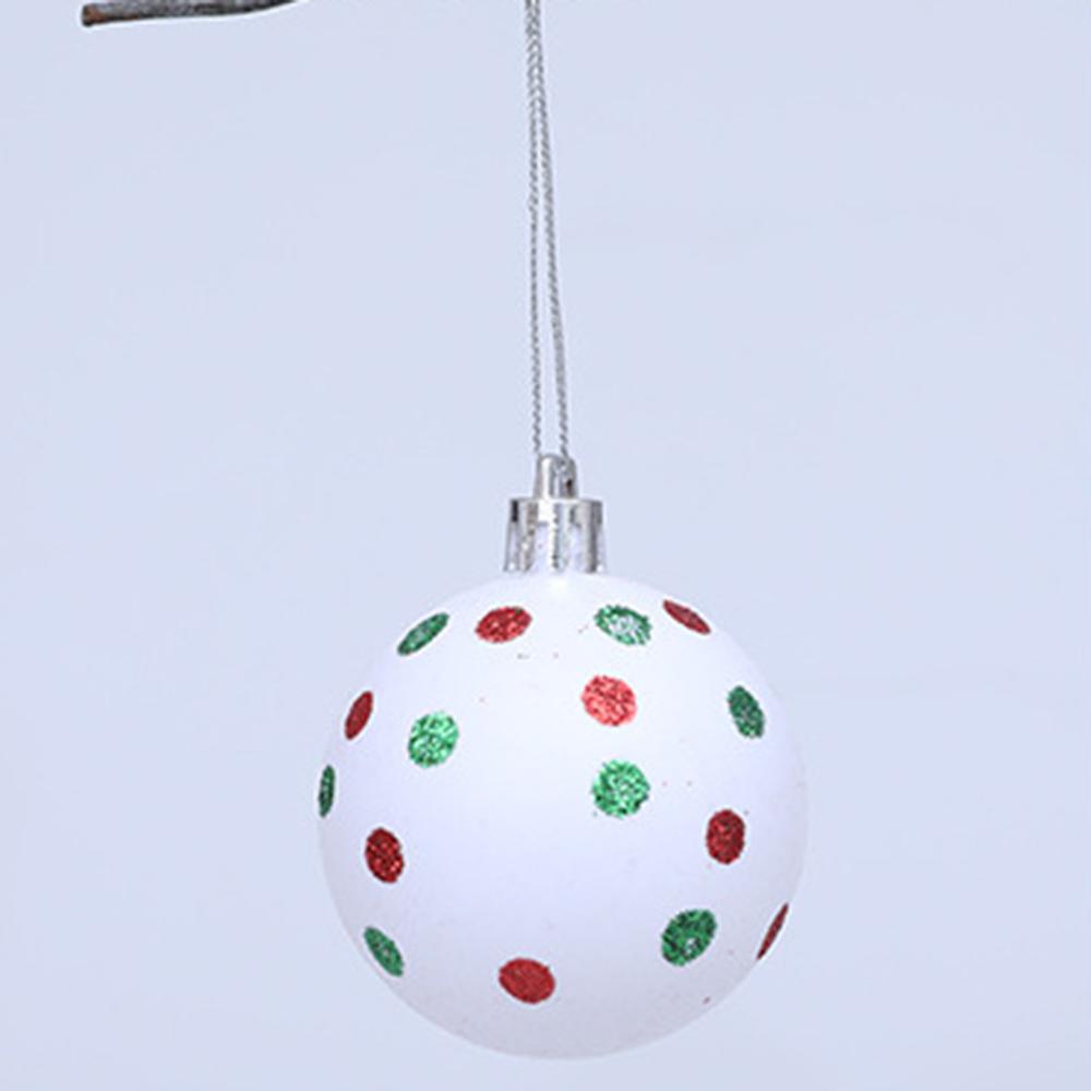 20pcs/Box Green Series Painted Christmas Ball Christmas Tree Decoration Ball Xmas Party New Year Home Hanging Pendant