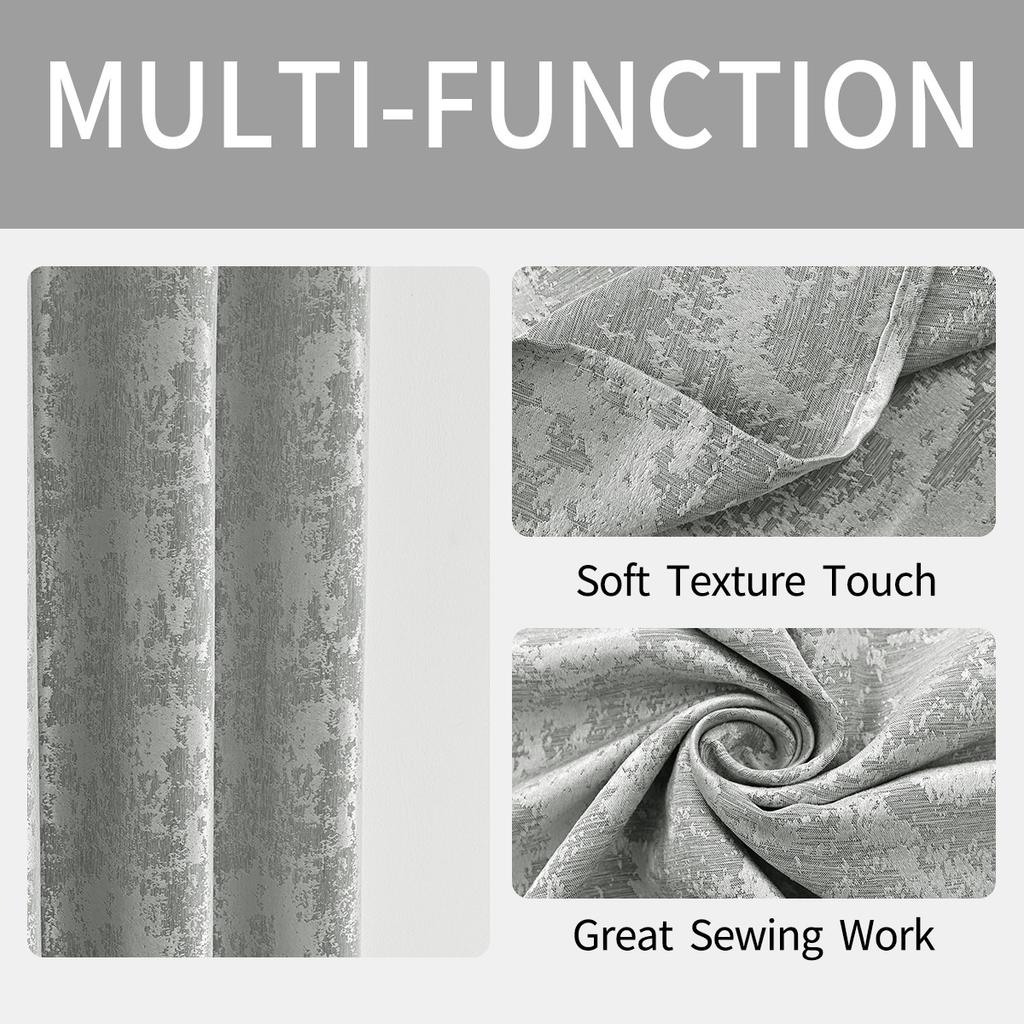 2025New Blackout Curtains with Eyelets for Bedroom, Sunshade Curtains, Thick Curtains