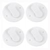 White Shower Curtain Clips Waterproof Curtain Fasteners Reusable Curtain Clips  Home Shower