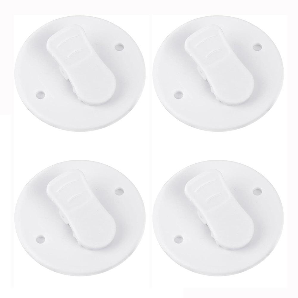 White Shower Curtain Clips Waterproof Curtain Fasteners Reusable Curtain Clips Home Shower