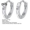 1 Pair Women Huggie Earrings Geometric Rhombus Surface Polished Alloy Small Hoop Earrings Daily Party Dating Ear Jewelry