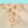Titanium Steel Ring For Women With Zircon Stone And Geometric Design Fashion Accessory